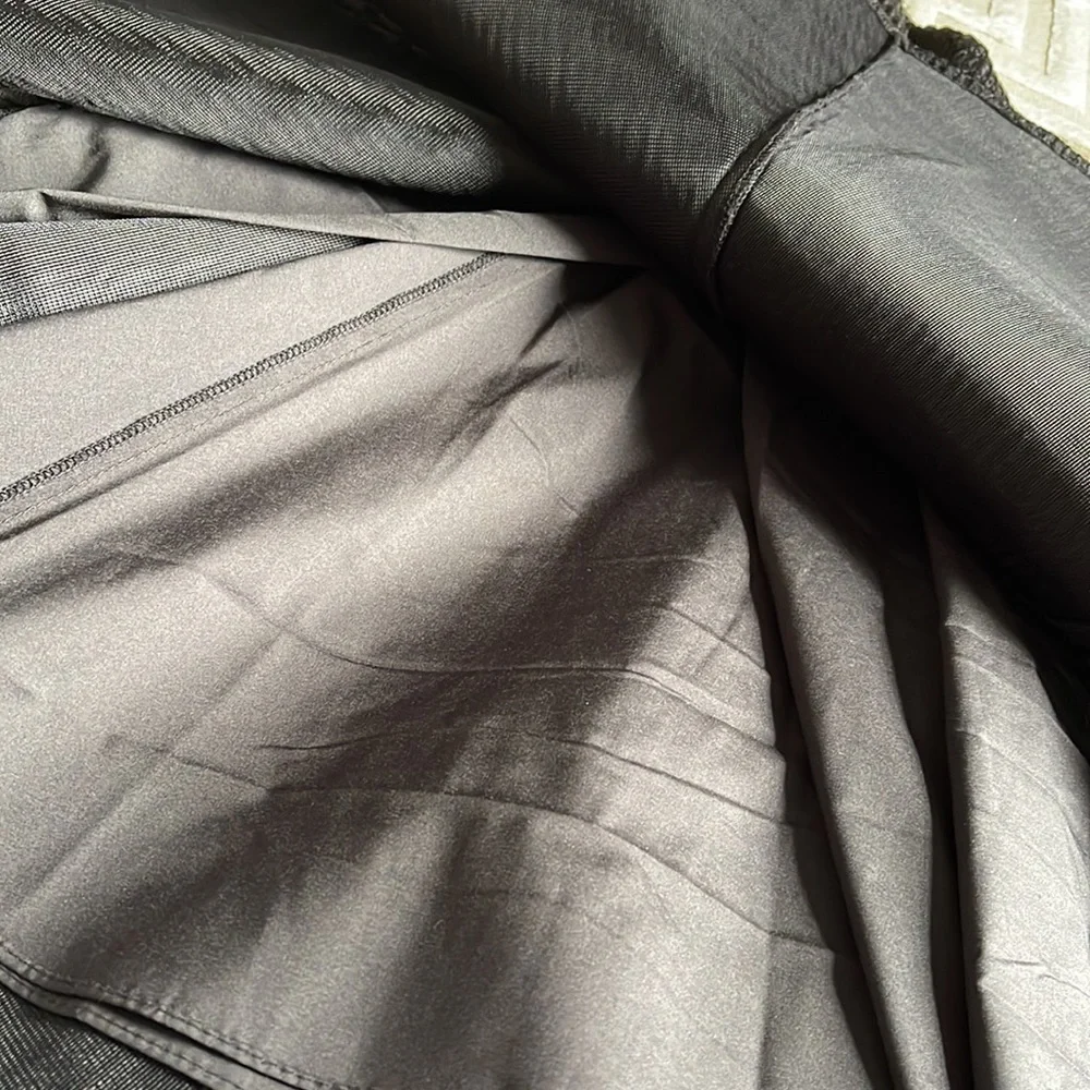 Black flared party dress